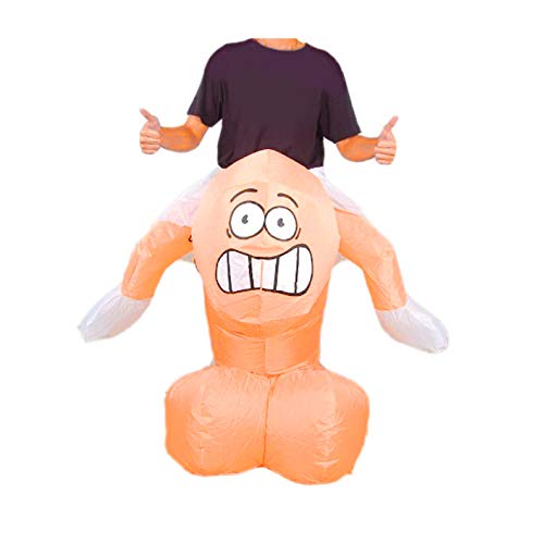 MJPARTY Inflatable Ride on King Suit Fancy Dress Costume Blow Up Suit Funny Johnson Costume Carnival Outfit Unisex Halloween