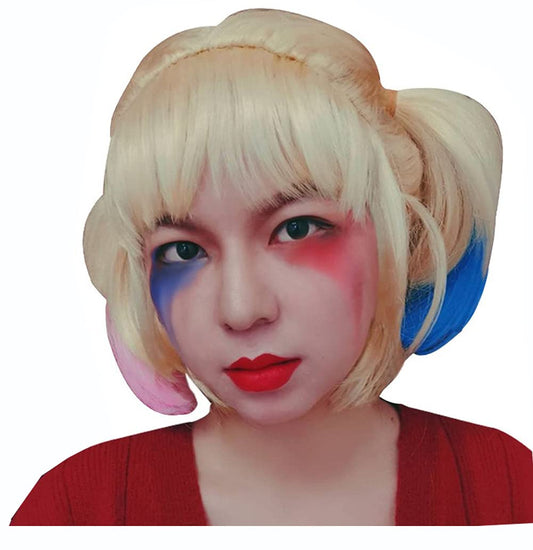 Movie Character Jester Wig Deluxe Jester Fancy Dress Costume Accessory