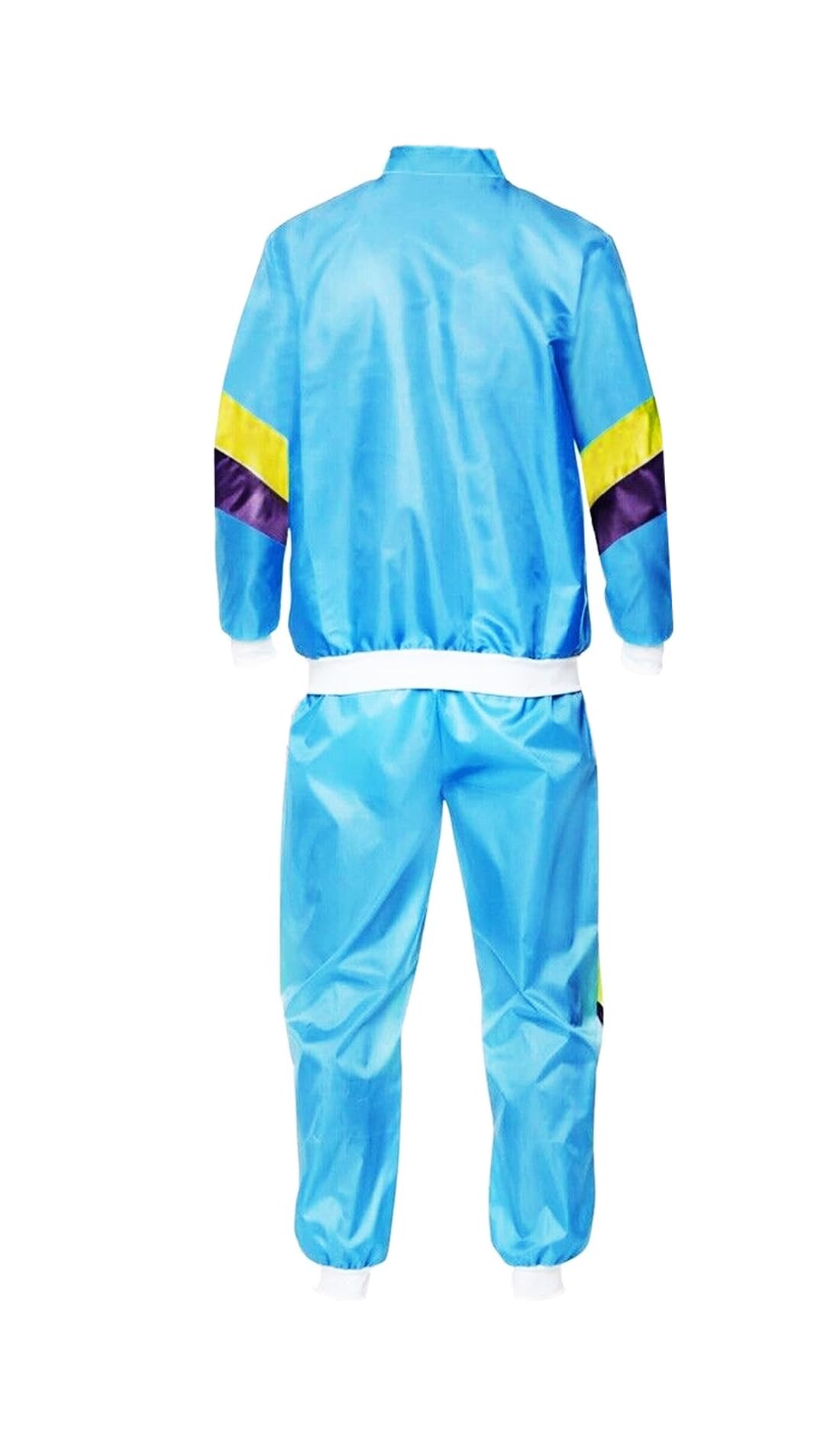 MJPARTY Mens 80s 90s Shell Suit Fancy Dress Outfit Jimmy Costume Scouser Tracksuit Stag Do 1980s 80's Costumes