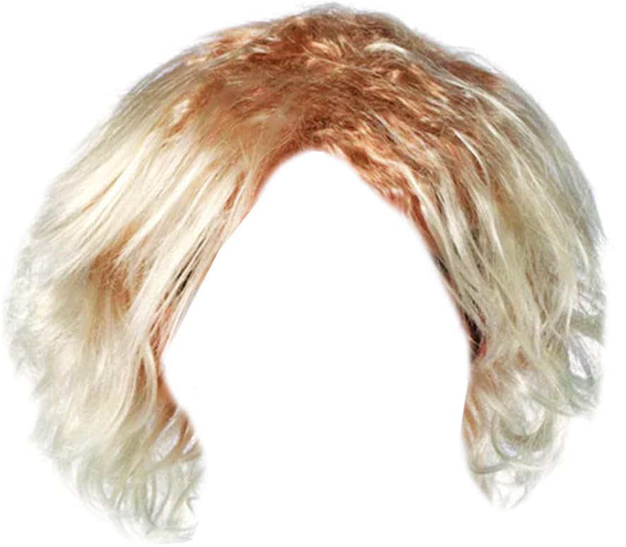 MJPARTY Mens 1990s Tuxedo Blue Fancy Dress Costume Adult Tuxedo Suit 90s Movie Outfit With Wig