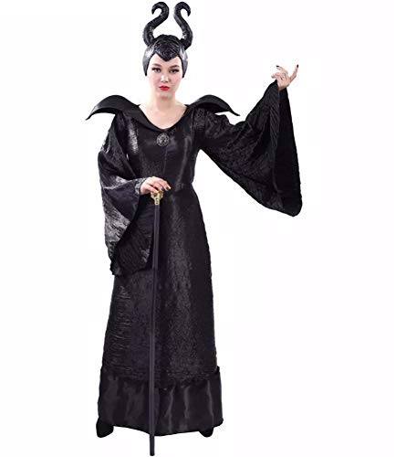 MJPARTY Womens Evil Queen Fancy Dress Costume Deluxe Ladies Halloween Wicked Queen Costume