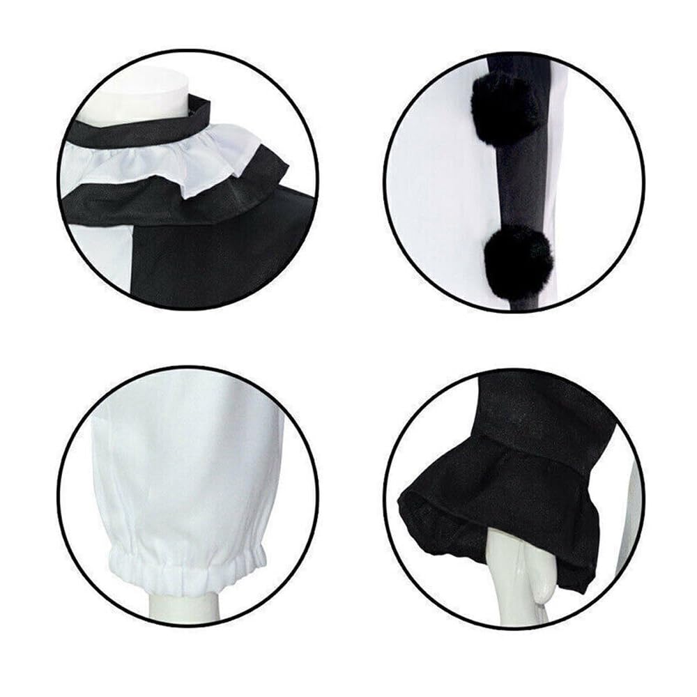 MJPARTY Mens Horror Art Clown Costume W/Mask Adult Killer Clown Halloween Clown Fancy Dress Outfit