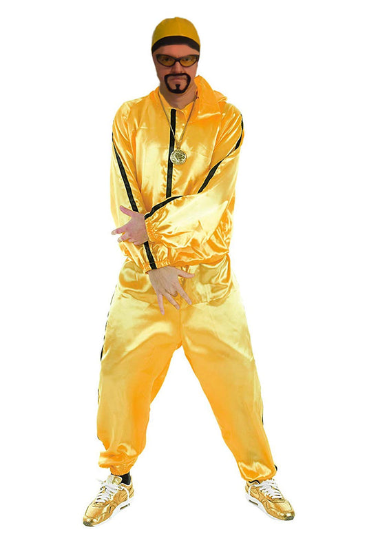 MJPARTY Mens 90s Rapper Fancy Dress Costume Shell Suit TV Comedy Tracksuit Rapper G Costume