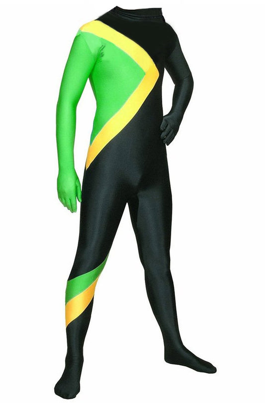 MJPARTY Adult Jamaican Bobsled Team Cool Fancy Dress Costume Jamaica Bobsleigh Running Jumpsuit Outfit