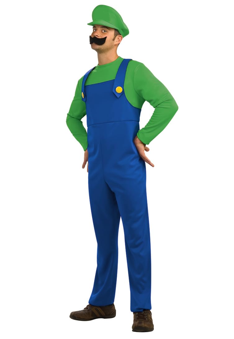 MJPARTY Super Plumber Brothers Bros Adult Workman Fancy Dress Costume